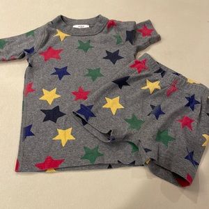 EUC Hanna Anderson 100% organic cotton short set size US 3